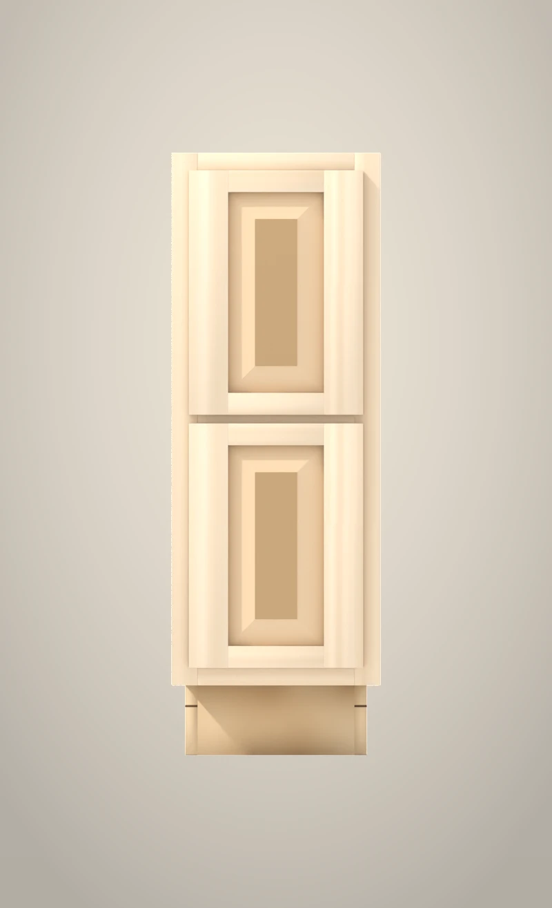 Ridgehollow 12" 2-drawer base, Raised unfinished front