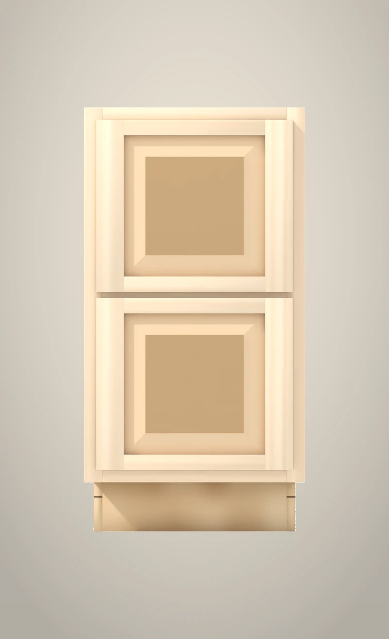Ridgehollow 18" 2-drawer base, Raised unfinished front